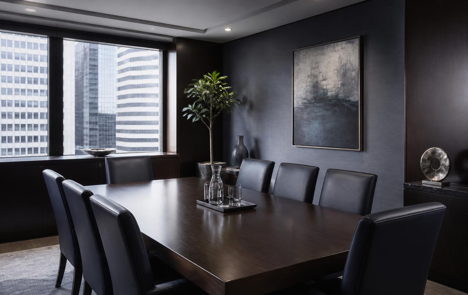 Private consultation room in a professional office
